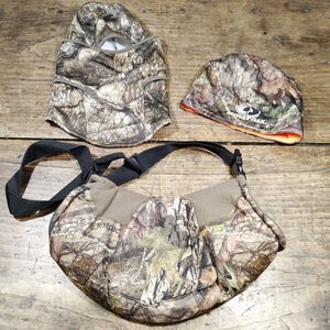 Hot Shot Textpac Camouflage Thermal Hand Warmer Hunting Mossy Oak Hat Face Cover